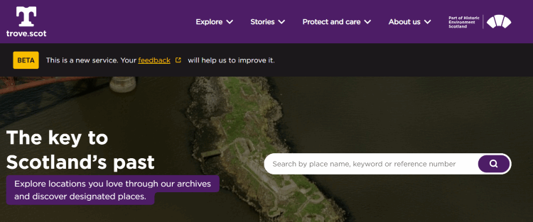 trove.scot website