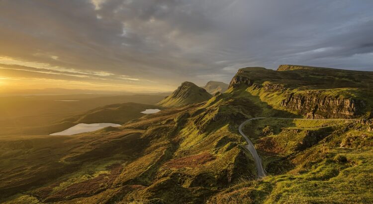 mountains and winding road